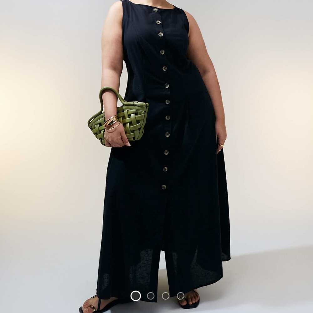 Elegant Black Sleeveless sundress